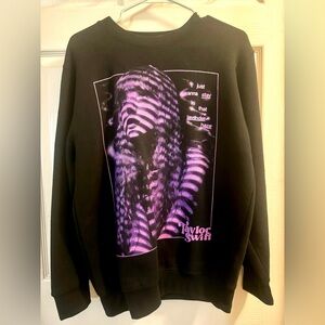 Official Tayler Swift Merch - Black and purple Lavender Haze crewneck sweatshirt